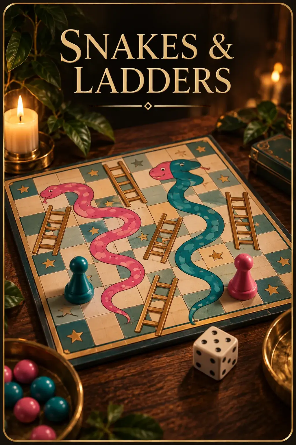 Snakes & Ladders game artwork